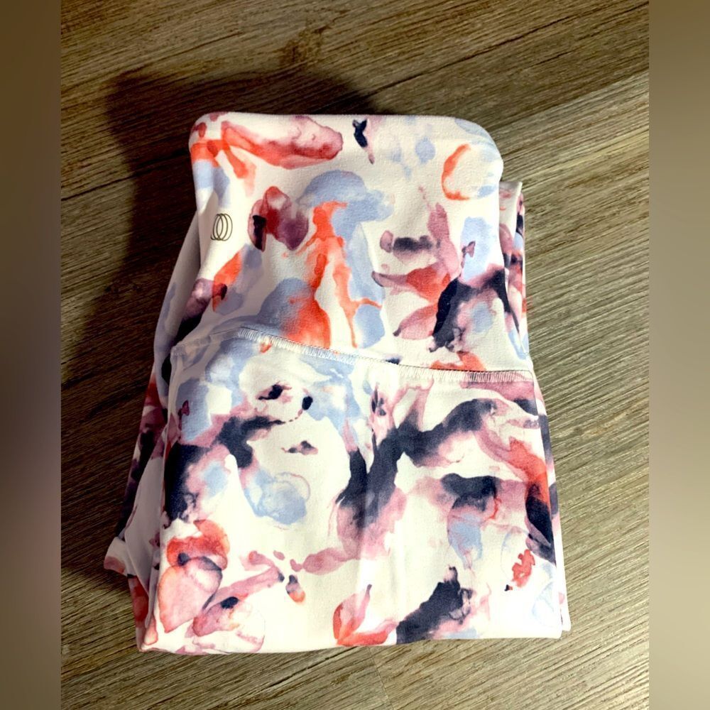 Balance Collection Leggings Workout Leggings Multi Color Funky Floral Print S M